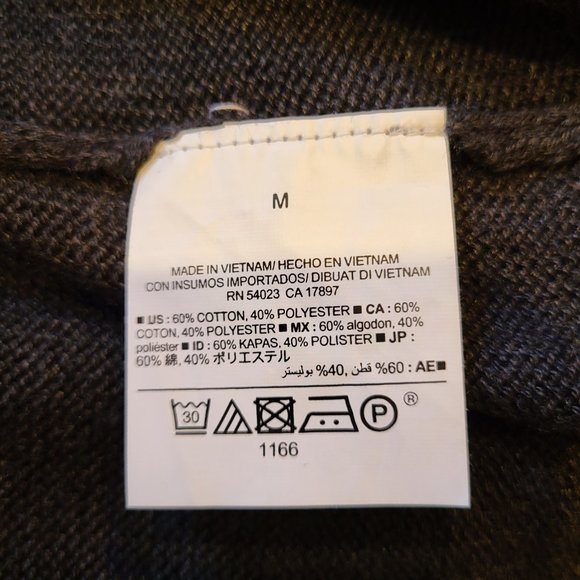 Old Navy Gray V Neck Pullover Sweater, Size Medium, NWT - Picture 7 of 9